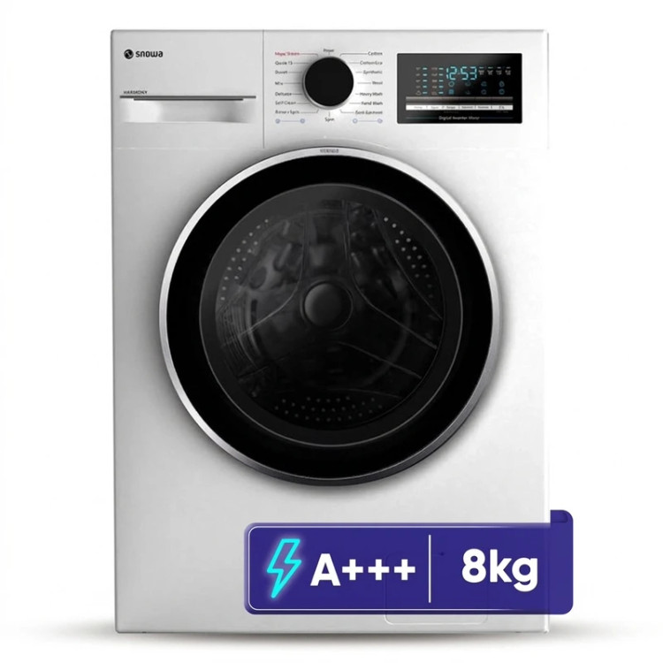 ماشین لباسشویی 8 کیلوگرم اتوماتیک اسنوا مدل SWM-B80